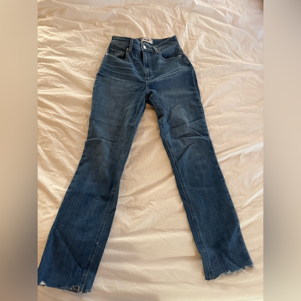 Paige Accent Straight Jeans